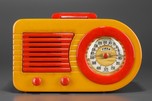 Stunning Fada 1000 Insert ’Bullet’ Catalin Radio Yellow + Red trim